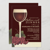 Weinwanderwege und Probe Weintrauben Einladung (Vorne/Hinten)