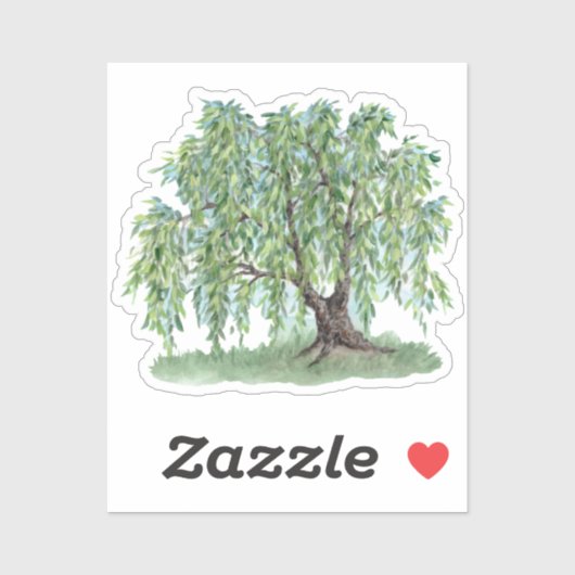 Weinwillow Vinyl Sticker (Blatt)