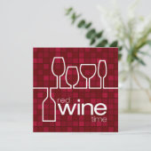 Weinzeit Einladung (Stehend Vorderseite)