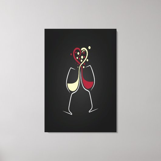 Weinzeit Leinwanddruck (Vorderseite)