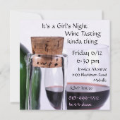 Weinzeit Party Einladung (Rückseite)