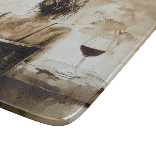 Weinzeit Schneidebrett (Ecke)