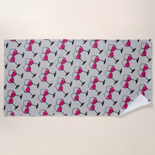 Weinzeit Strandtuch (Vorderseite)