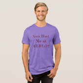Weinzeit Tri-Blend Shirt (Vorderseite voll)