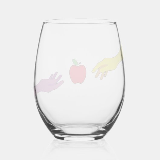 Weinzeit Weinglas Ohne Stiel (Rückseite)