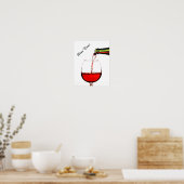 Weinzeitplakat Poster (Küche)
