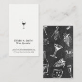 Weinzubehör Schieferstein | Sommelier Visitenkarte (Vorne/Hinten)