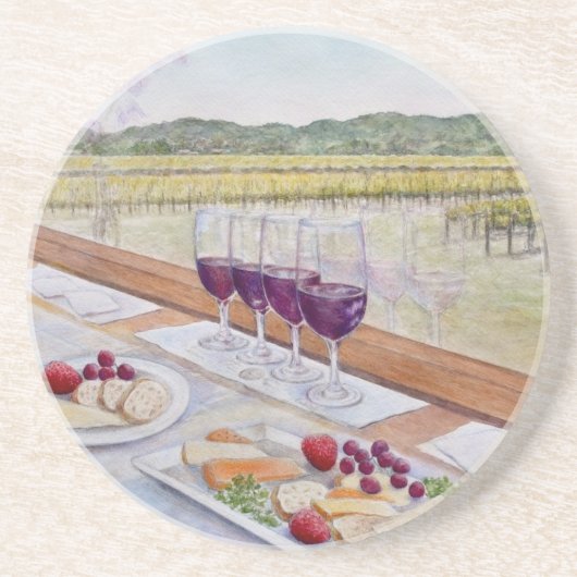 Weinzug Happy Hour Getränkeuntersetzer (Vorne)