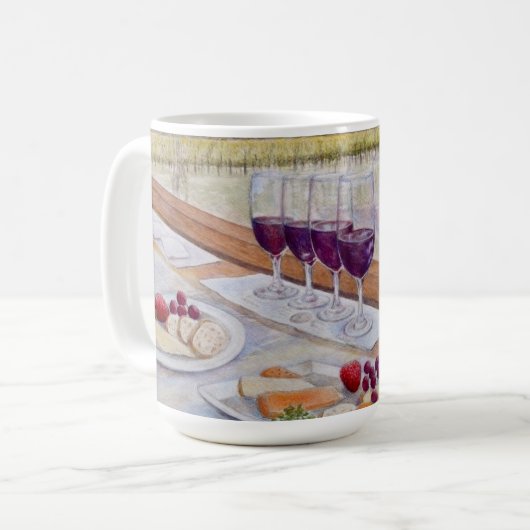 Weinzug Happy Hour Kaffeetasse (Vorderseite Links)