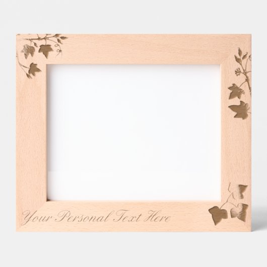 Weinzweige und Blätter Geätzte Rahmen (Vorderseite)