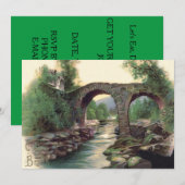 Weir Bridge Killarney Steinbrücke Einladung (Vorne/Hinten)