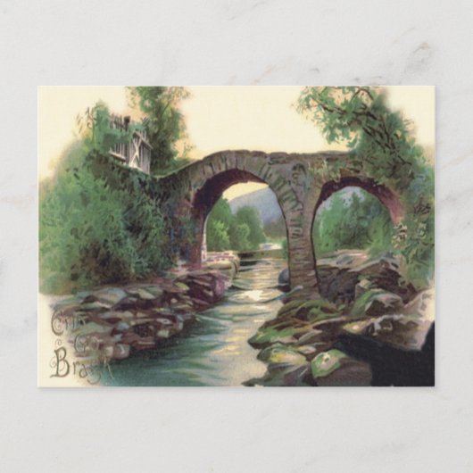 Weir Bridge Killarney Steinbrücke Postkarte (Vorderseite)