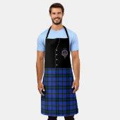 Weir Clan Abzeichen & Tartan Kilt Schürze (Getragen)