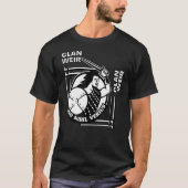 Weir Clan Gaelic Motto Swordsman T-Shirt (Vorderseite)