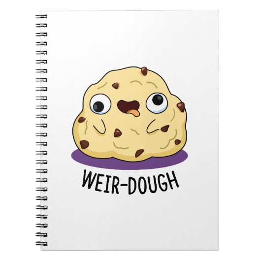 Weir-Dough Funny Baking Dough Pun Notizblock (Vorderseite)