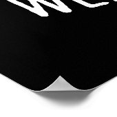 Weir-Dough Funny Baking Teig Pun Dark BG Poster (Ecke)