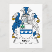 Weir Familienwappen Postkarte (Vorderseite)