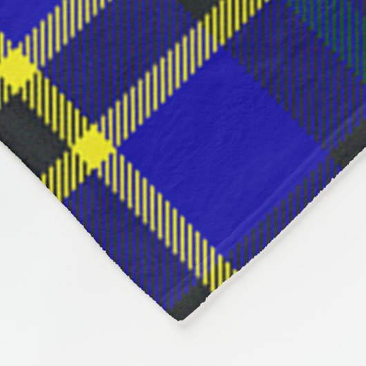 Weir Modern Clan Abzeichen Tartan Kariert Fleecedecke (Ecke)