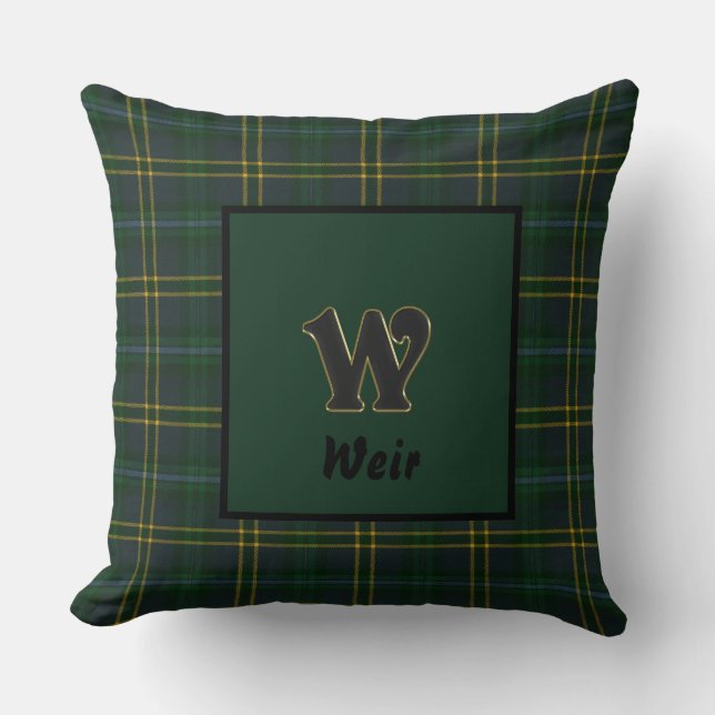 Weir Modern Original Scottish Tartan Kissen (Vorderseite)