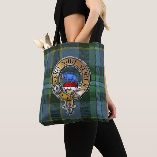 Weir Tartan & Abzeichen Tasche (Von Nahem)