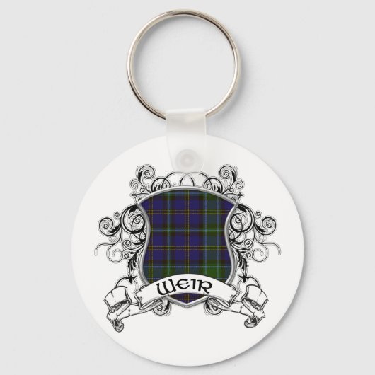 Weir Tartan Shield Schlüsselanhänger (Vorderseite)