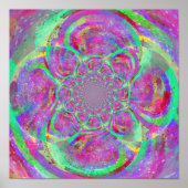 Weird art, cool vibes art print poster (Vorne)