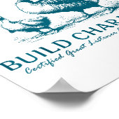 Weird Aunt Builds Character Funny Silly Goose Aunt Poster (Ecke)