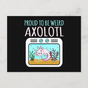 Weird Axolotl Kawaii Animal Axolotls Lover Pet Own Einladungspostkarte