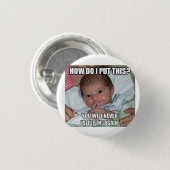 Weird Baby T - Shirt Trucker Hat Button (Vorne & Hinten)