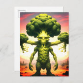 Weird Broccoli Monster Postkarte (Vorne/Hinten)