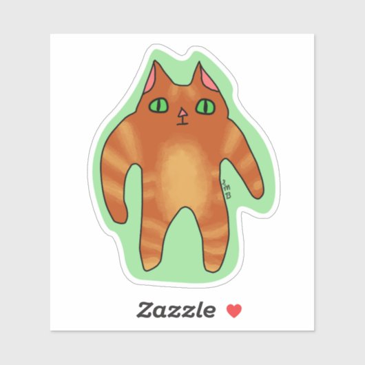 Weird Cat Sticker (Blatt)