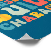 Weird Counselors Build Character Trendy Funny Quot Poster (Ecke)