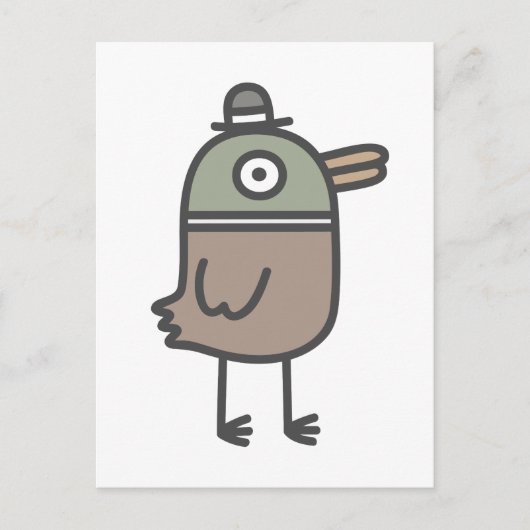 Weird Duck Postkarte (Vorderseite)