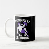 Weird Flex Ich Nenne Es Minimalistisches Kletterde Kaffeetasse (Links)