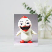 Weird Funny Figurine Postkarte (Stehend Vorderseite)