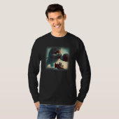Weird Giant Cat Knocking a Ship T-Shirt (Vorne ganz)