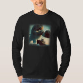Weird Giant Cat Knocking a Ship T-Shirt (Vorderseite)