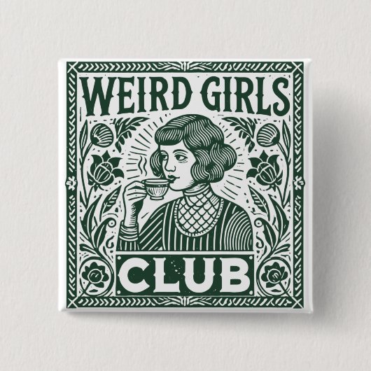 Weird Girls Club Button (Vorderseite)