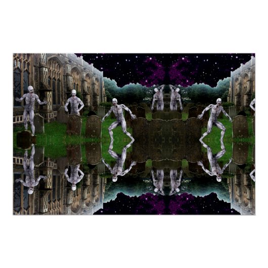 Weird Graveyard Zombies Poster (Vorderseite)