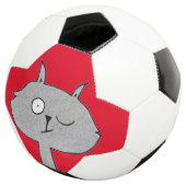 Weird Gray Cat Fußball (Dreiviertel)