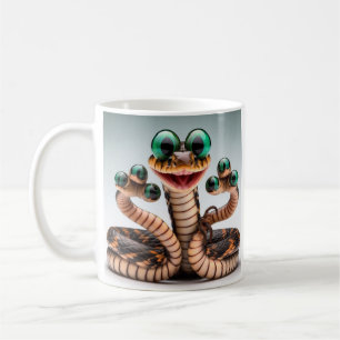 WEIRD HAPPY SNAKE KAFFEETASSE