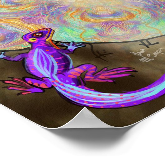 Weird Lizards Poster (Ecke)