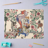 WEIRD MEDIEVAL BESTIARY Dragon and Spinning Harpy Seidenpapier (Basteln)