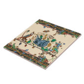 WEIRD MEDIEVAL BESTIARY HUNTER CAT, BIRD, FALCON FLIESE (Seite)