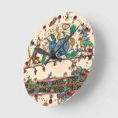 WEIRD MEDIEVAL BESTIARY HUNTER CAT, BIRD, FALCON RUNDE WANDUHR (Winkel)