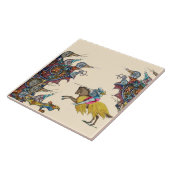 WEIRD MEDIEVAL BESTIARY Knight Fights Riesensnails Fliese (Seite)