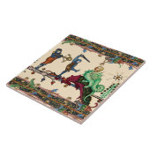 WEIRD MEDIEVAL BESTIARY, KNIGHTS UND HYBRID DRAGON FLIESE (Seite)