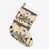 WEIRD MEDIEVAL BESTIARY MAKING MUSIC,Rabbit, Dog Kleiner Weihnachtsstrumpf (Vorderansicht (hängend))