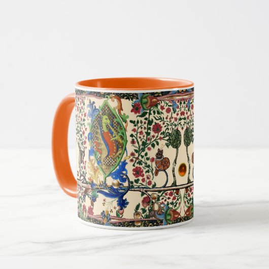 WEIRD MEDIEVAL BESTIARY MUSIC, DRAGON PLAYPFLUTE TASSE (Vorderseite Links)