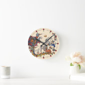 WEIRD MEDIEVAL BESTIARY WAR Snails ,Killer Rabbit Runde Wanduhr (Zuhause)